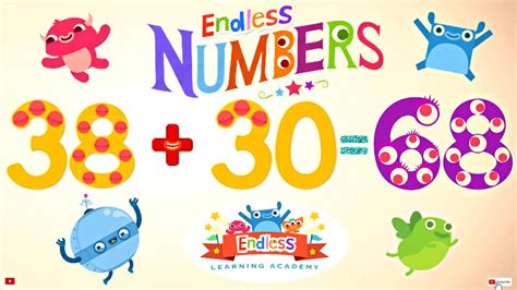 Endless Numbers 68 Learn Number Sixty Eight Fun Learning For Kids