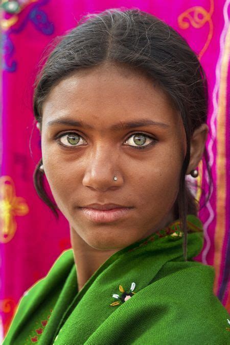 In Rajasthan It Is Not Uncommon To See People With Green Eyes Amongst