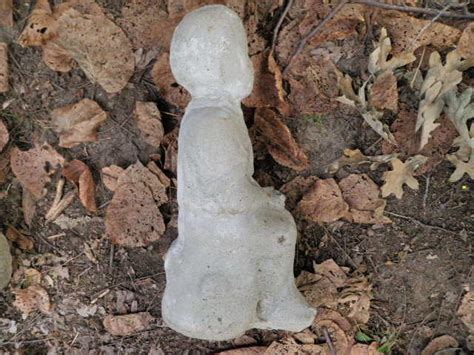 Vintage Cement 18" Tall Boy Fishing Sitting Garden Statue Weathered