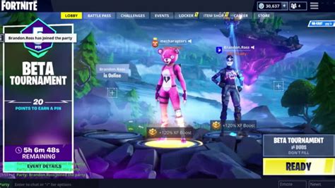 Fortnite Beta Tournament Start Times How To Get Points And How Shiny