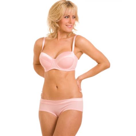 new ladies camille light pink padded multiway underwired satin bra sizes 34c 42g