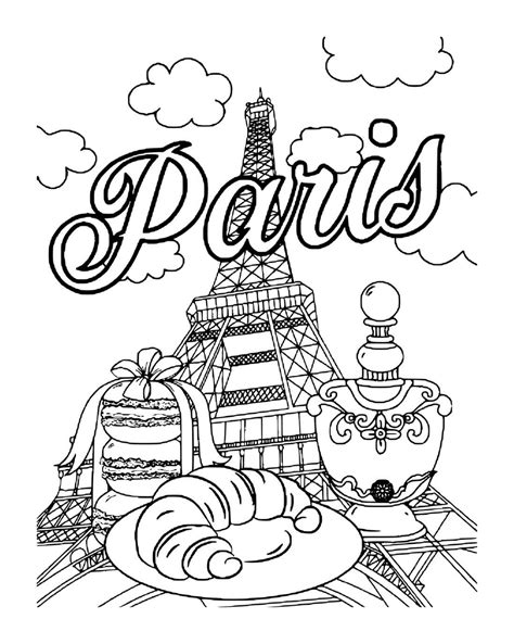 Coloriages Tour Eiffel Imprimer Dessin Fun
