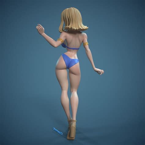 Sexy Bikini Stylized Female 3d Model Render 3d Artwork Print Models 3d Character Fantasy Girl