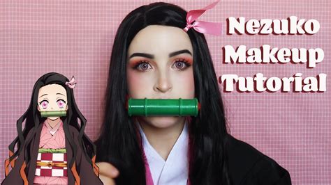 Nezuko Cosplay Makeup Tutorial Demon Slayerkimetsu No Yaiba Youtube