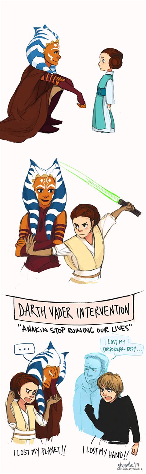 Star Wars Ahsoka And Leia Au By Shorelle On Deviantart Star Wars Ahsoka Star Wars Humor