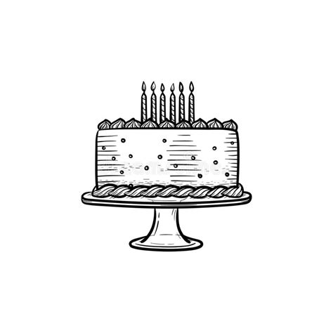 Cake Candles Drawn Stock Illustrations 2360 Cake Candles Drawn Stock
