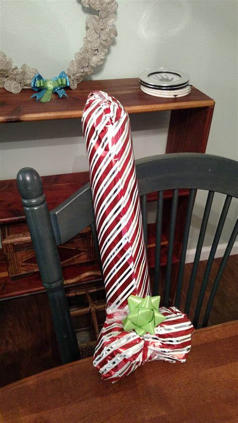 Wrapped My Friends T Like This Its A Dildo
