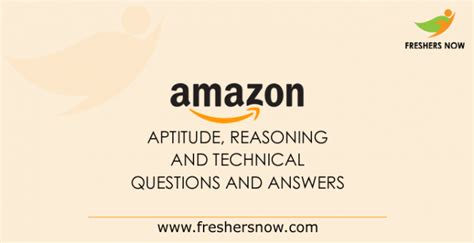 Amazon Questions And Answers For Freshers Pdf Aptitude Reasoning