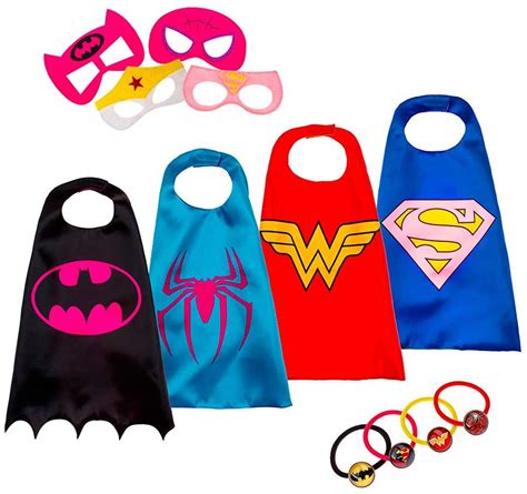 Capas Y Antifaces Para Disfraz De Superhéroe Y Superheroínas Con