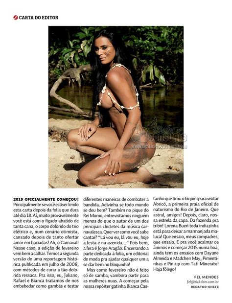 Lorena Bueri Nua Na Revista Sexy Fevereiro De Revistas