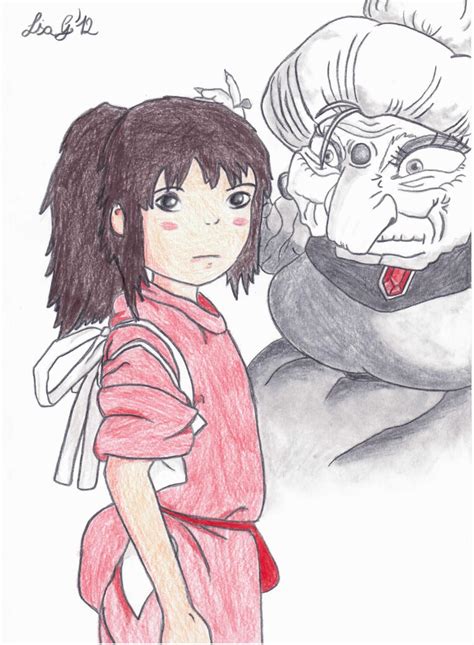 Spirited Away Chihiro And Yubaba By Lisagilly On Deviantart