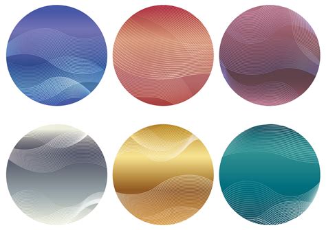 Set Of Round Background With Wavy Patterns 375728 Vector Art At Vecteezy