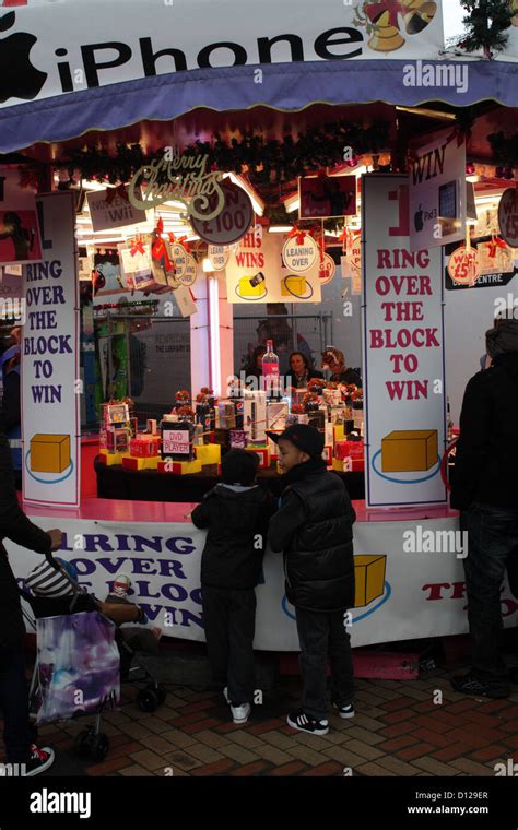 Fairground Attraction Stall Which Has Prizes Stock Photo Alamy