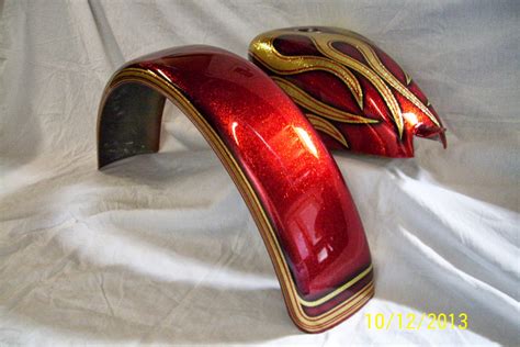 Flamethrowercustoms Gold Metal Flake And Kandy Apple Red Its An