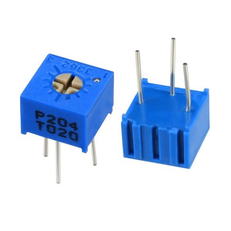 Resistors 200k Ohm Top Adjustment Horizontal Cermet Potentiometer 2 Pcs