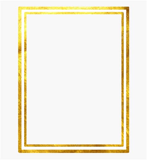 Double Line Png Gold Outline Border Free Transparent Clipart