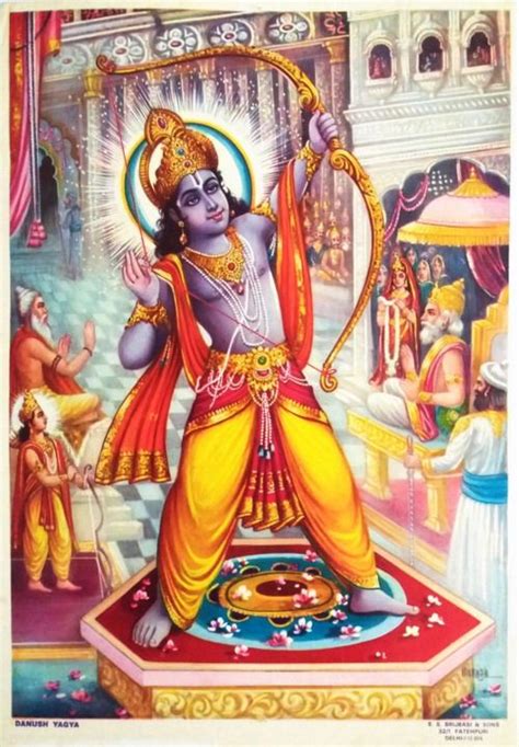 Once during the building of the bridge to lanka, lord hanuman was hefting huge mountain tops into the sea to build the bridge to lanka. Danush Yagya Rama Sri Rama Lifts and Breaks the Bow of ...