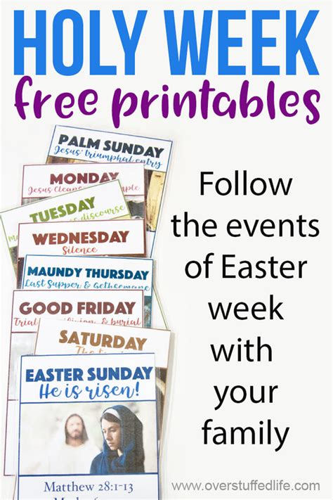 Holy Week Free Printables Free Printable Templates
