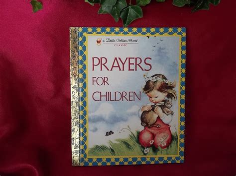 Prayers For Children A Little Golden Book 1974 Etsy