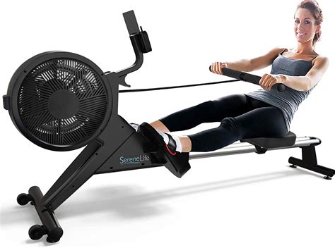 Amazon Com SereneLife Smart Rowing Machine Home Rowing Machine With Smartphone Fitness