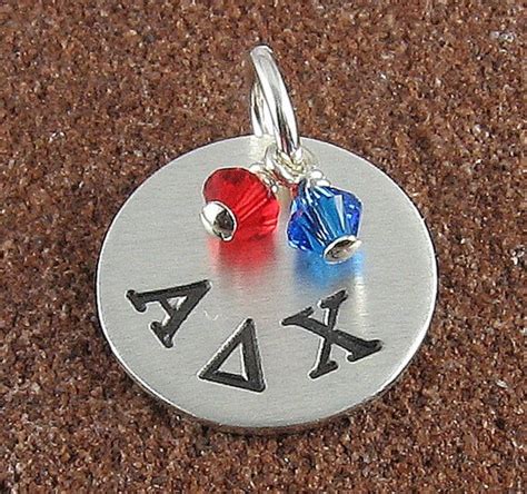 Items Similar To Alpha Delta Chi Greek Letter Sterling Silver Charm On Etsy