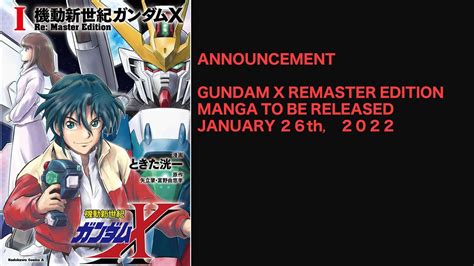 After War Gundam X Remaster Edition By Kouichi Tokita Announced Youtube