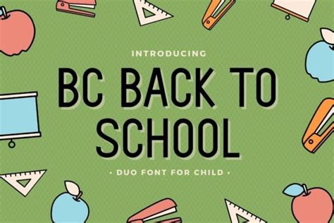 Back To School Font By Brown Cupple Fonts · Creative Fabrica