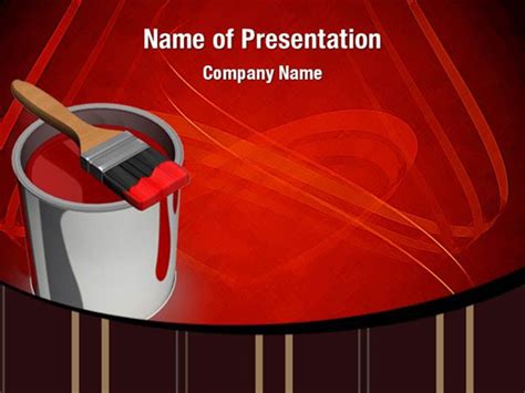 Red Paint Powerpoint Templates Red Paint Powerpoint Backgrounds
