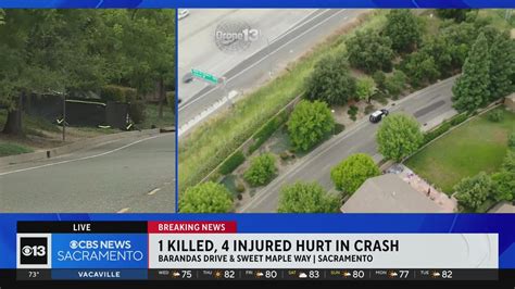 drone shot shows fatal crash scene in sacramento youtube