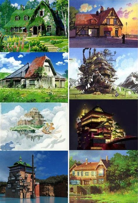 Houses Of Studio Ghibli ~~ Studio Ghibli Art Ghibli Artwork Studio