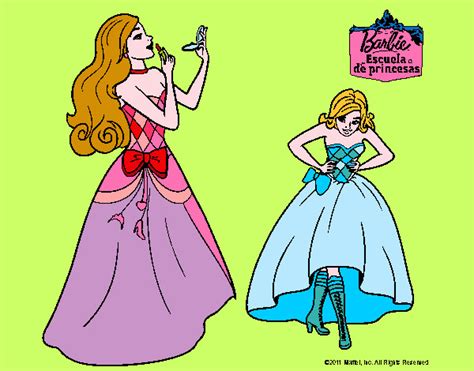 Dibujo De Barbie En Clase De Protocolo Pintado Por Queyla En Dibujos