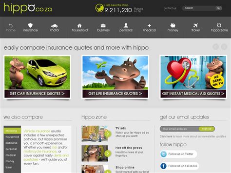 Hippo Insurance Quotes South Africa. QuotesGram