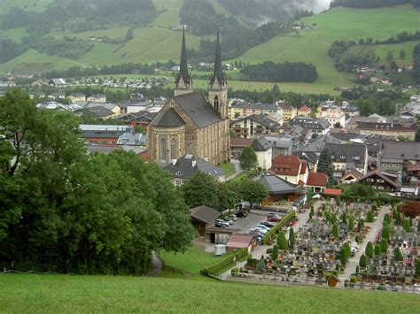 Located in sankt johann im pongau, alpenland st. St. Johann im Pongau, neugotische St. Johannes Kirche ...