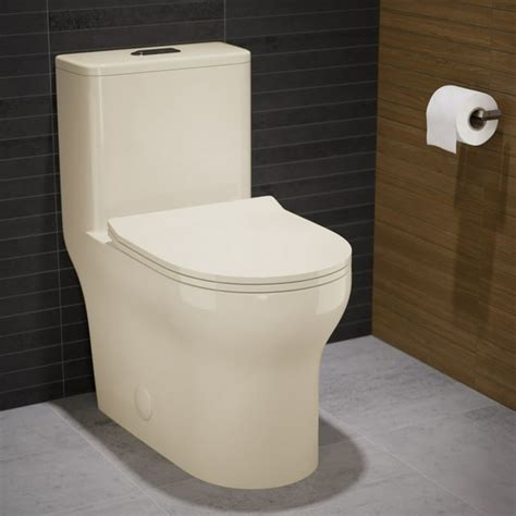 Swiss Madison Burdon One Piece Square Toilet Dual Flush 1116 Gpf In