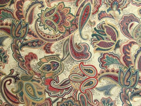 3 Yards Vintage Paisley Print Fabric By Linensandthings Via Etsy