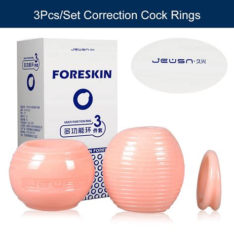 3pcs Set Foreskin Correction Penis Rings Cock Rings Male Adult Products Male Sex Toys Sex