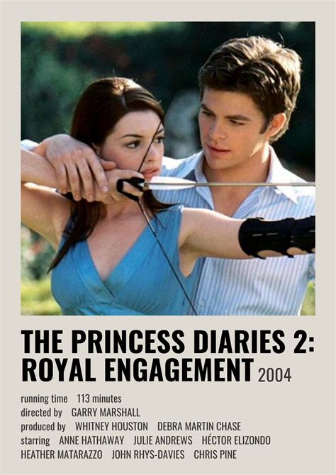 The Princess Diaries 2 Royal Engagement Movie Poster Film Posters Minimalist Movie Posters