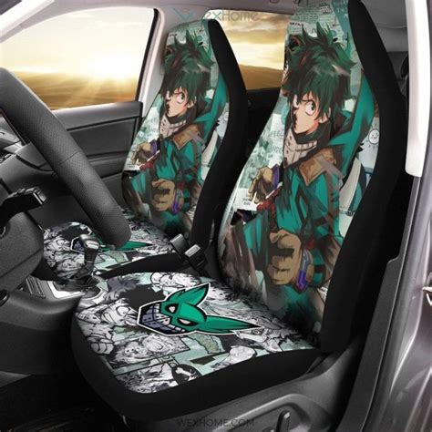Deku Manga Cool Car Seat Covers Anime My Hero Academia In 2022 Best
