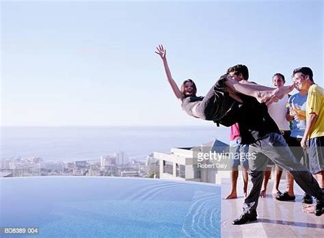 Getting Thrown In The Pool Bildbanksfoton Och Bilder Getty Images