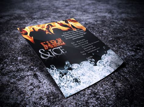 Fire And Ice Invitation