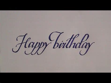 Find this pin and more on handmade cards by anansha2805. how to write in cursive - calligraphy letters happy ...