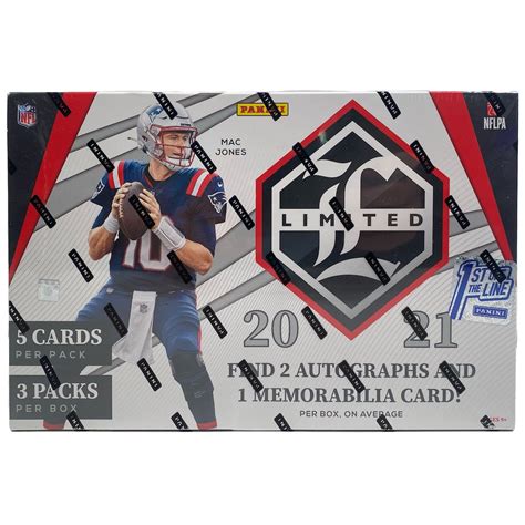 2021 Panini Limited Football 1st Off The Line Fotl Hobby Box Pristine Auction