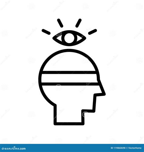 Intuition Icon Vector Illustration Stock Vector Illustration Of Mind
