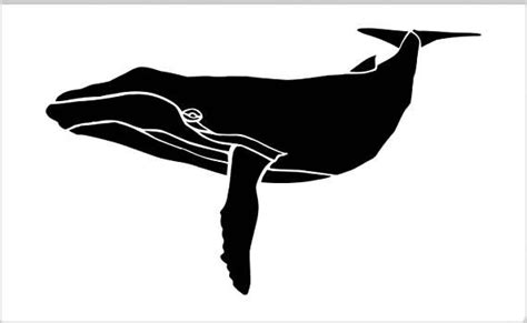 Stencils Whale 1 Stencil Design For Card Making Gelli Plate Whale