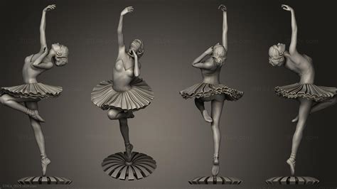 Figurines Of Girls Ballerina 3d Stkgl 0071 3d Stl Model For Cnc