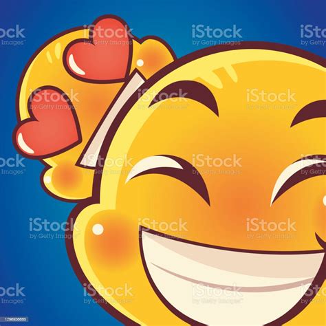 Emoji Lucu Emoticon Bahagia Dan Wajah Cinta Ekspresi Media Sosial