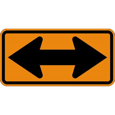 Two Way Arrow Traffic Direction Sign — Gemplers