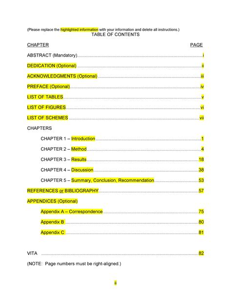 20 Table Of Contents Templates And Examples Templatelab