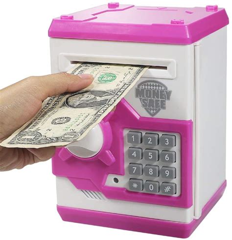 Husan Electronic Piggy Bank Code Lock For Kids Baby Toy Mini Atm Safe