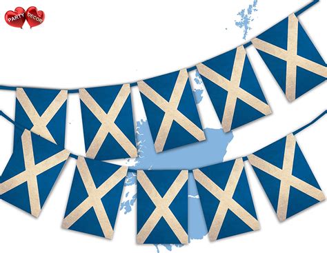 Party Decor Wimpelkette Mit Schottland Flagge Vintage Stil Mit